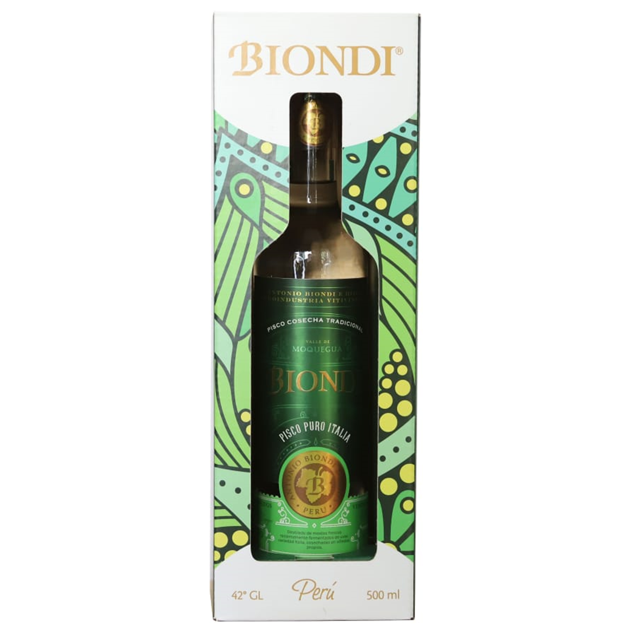 PISCO BIONDI TRADICIONAL ITALIA x 500ML