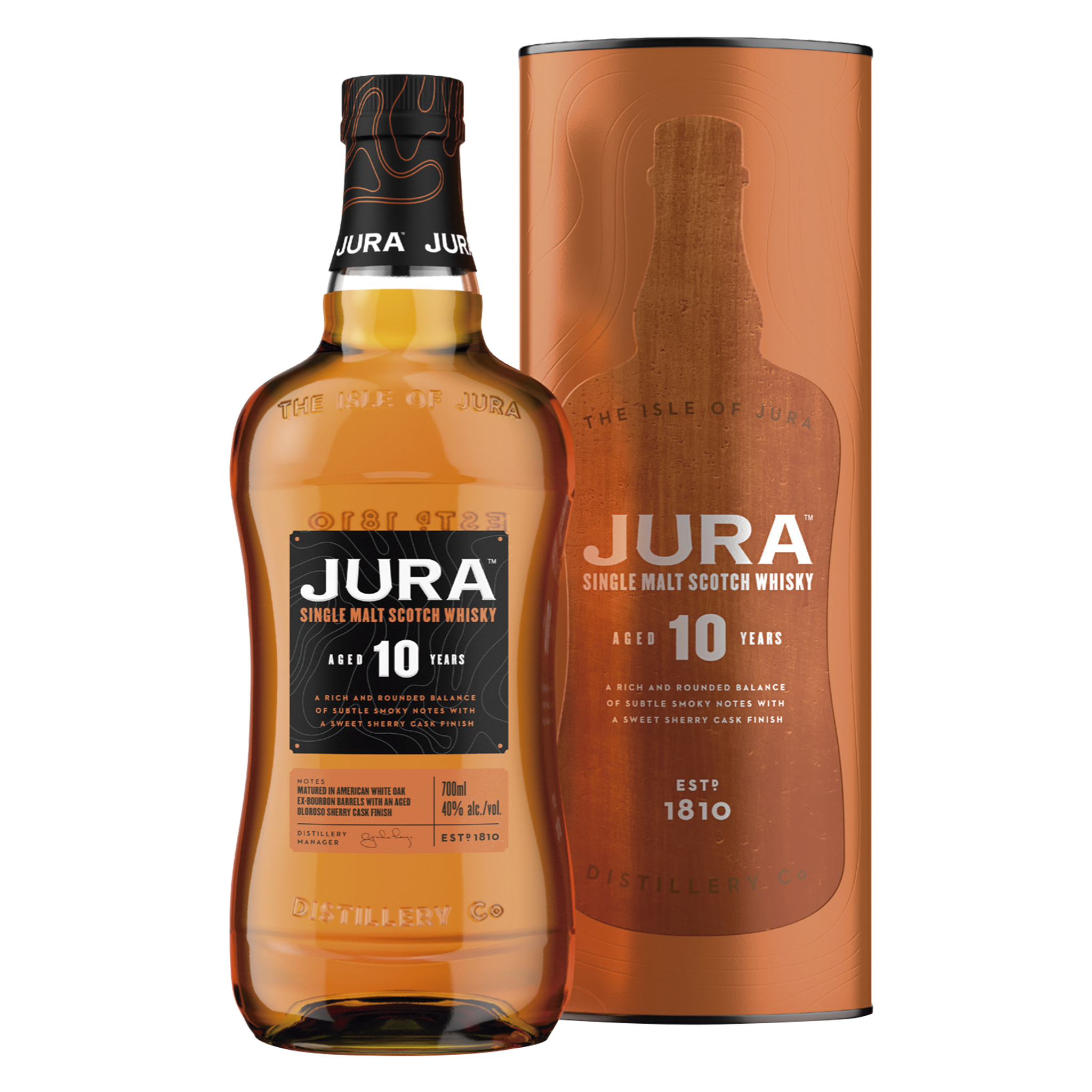 JURA 10 AÑOS MALTA SIGNATURE SERIES x 700ML