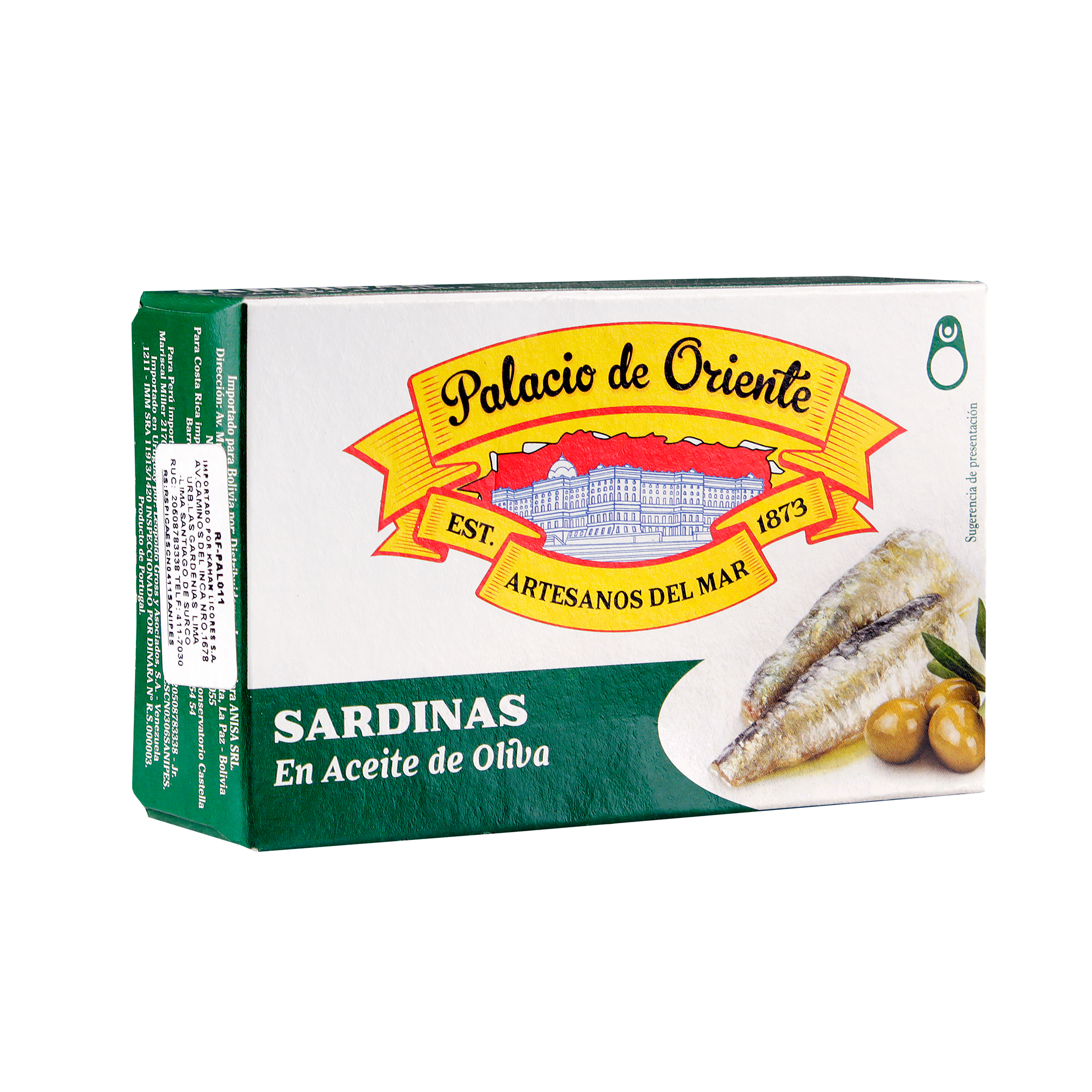ENLATADO PALACIO DE ORIENTE SARDINAS EN ACEITE DE OLIVA x 111GR
