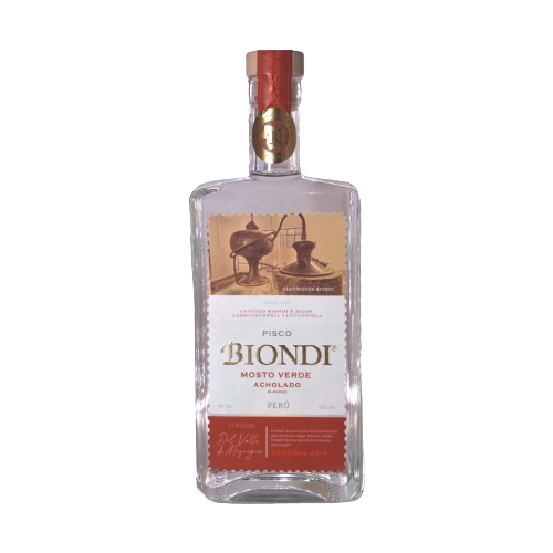 PISCO BIONDI MOSTO VERDE ACHOLADO 500 ML